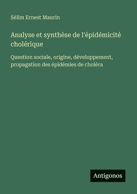 bokomslag Analyse et synthèse de l'épidémicité cholérique: Question sociale, origine, développement, propagation des épidémies de choléra