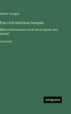 État civil da̓rtistes français
