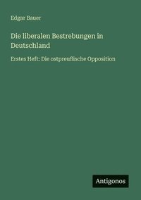 bokomslag liberalen Bestrebungen in Deutschland