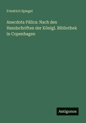 Anecdota Pâlica 1