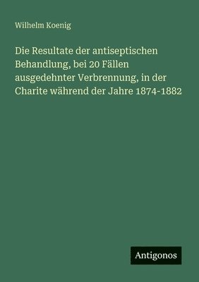 bokomslag Die Resultate der antiseptischen Behandlung, bei 20 Fällen ausgedehnter Verbrennung, in der Charite während der Jahre 1874-1882
