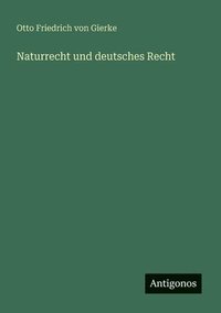 bokomslag Naturrecht und deutsches Recht
