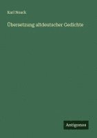 bokomslag Übersetzung altdeutscher Gedichte