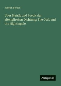 bokomslag Über Metrik und Poetik der altenglischen Dichtung