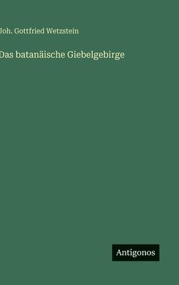 bokomslag batanäische Giebelgebirge