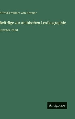 Beiträge zur arabischen Lexikographie