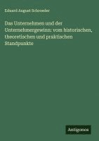 bokomslag Unternehmen und der Unternehmergewinn
