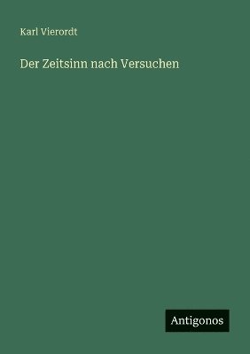 bokomslag Zeitsinn nach Versuchen
