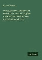 bokomslag Vocalismus des Lateinischen Elementes in den wichtigsten romanischen Dialecten von Graubünden und Tyrol