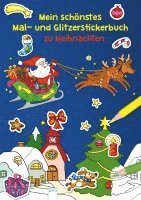 bokomslag Mein schönstes Mal- und Glitzerstickerbuch zu Weihnachten