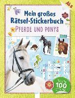 bokomslag Mein großes Rätsel-Stickerbuch. Pferde und Ponys