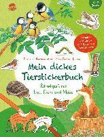 bokomslag Mein dickes Tierstickerbuch. Rätselspaß mit Igel, Fuchs und Meise