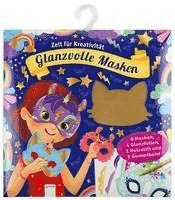 bokomslag Krickel-Kratz-Malbilder. Glanzvolle Masken (6 Masken, 4 Glanzfolien, ein Holzstift und ein Gummiband)