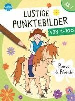 Lustige Punktebilder von 1 bis 100. Ponys und Pferde 1