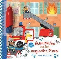 Ausmalen mit dem magischen Pinsel. Fahrzeuge