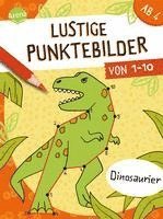 bokomslag Lustige Punktebilder von 1-10. Dinosaurier