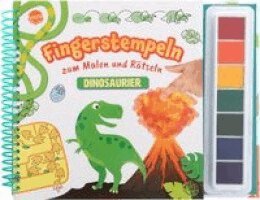 Fingerstempeln zum Malen und Rätseln. Dinosaurier, Häftad