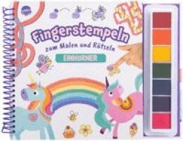 Fingerstempeln zum Malen und Rätseln. Einhörner, Häftad