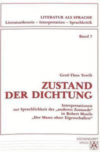 bokomslag Zustand der Dichtung