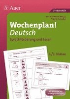 bokomslag Wochenplan Deutsch, Sprachförderung/Lesen 1-2