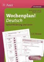 Wochenplan Deutsch, Sprachförderung/Lesen 1-2 1