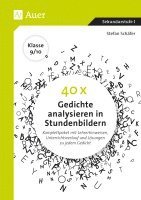 Stefan Schäfer - 40 x Gedichte analysieren in Stundenbildern 9-10, Häftad