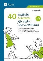 bokomslag 40 einfache Lesetexte für mehr Textverständnis 5-6