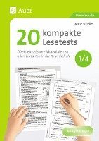 bokomslag 20 kompakte Lesetests für Klasse 3/4