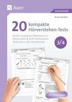 bokomslag 20 kompakte Hörverstehen-Tests für Klasse 3/4