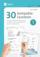 bokomslag 30 kompakte Lesetests für Klasse 1