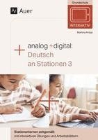 bokomslag Analog + digital Deutsch an Stationen 3