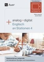 bokomslag Analog + digital Englisch an Stationen 4