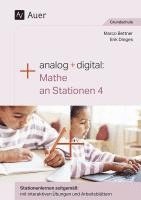 bokomslag Analog + digital Mathe an Stationen 4