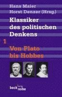 bokomslag Klassiker des politischen Denkens 01. Von Plato bis Hobbes