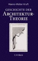 bokomslag Geschichte der Architekturtheorie