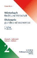 bokomslag Wörterbuch Recht & Wirtschaft  Teil II: Deutsch-Italienisch