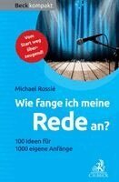 Michael Rossié - Wie fange ich meine Rede an?, Häftad