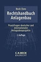 Yves Bock, Jörn Zons - Rechtshandbuch Anlagenbau, Inbunden