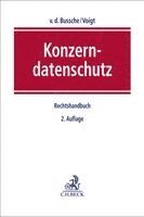 Axel von dem Bussche, Paul Voigt - Konzerndatenschutz, Inbunden