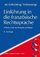 bokomslag Einführung in die französische Rechtssprache