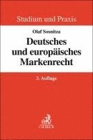 bokomslag Deutsches und europäisches Markenrecht