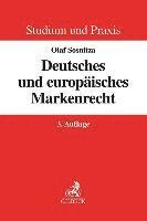 Olaf Sosnitza - Deutsches und europäisches Markenrecht, Häftad