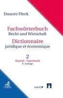 bokomslag Fachwörterbuch Recht und Wirtschaft  Band 2: Deutsch-Französisch