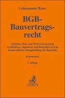 bokomslag BGB-Bauvertragsrecht