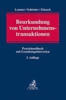 bokomslag Beurkundung von Unternehmenstransaktionen