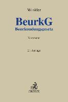 Karl Winkler - Beurkundungsgesetz. BeurkG, Inbunden