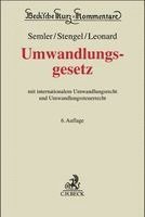 Johannes Semler, Arndt Stengel, Nina Leonard - Umwandlungsgesetz. UmwG, Inbunden