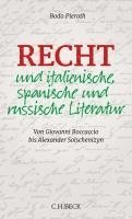 bokomslag Recht und italienische, spanische und russische Literatur