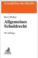 Hans Brox, Wolf-Dietrich Walker - Allgemeines Schuldrecht, Häftad