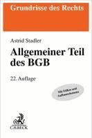 Bernd Rüthers, Astrid Stadler - Allgemeiner Teil des BGB, Häftad